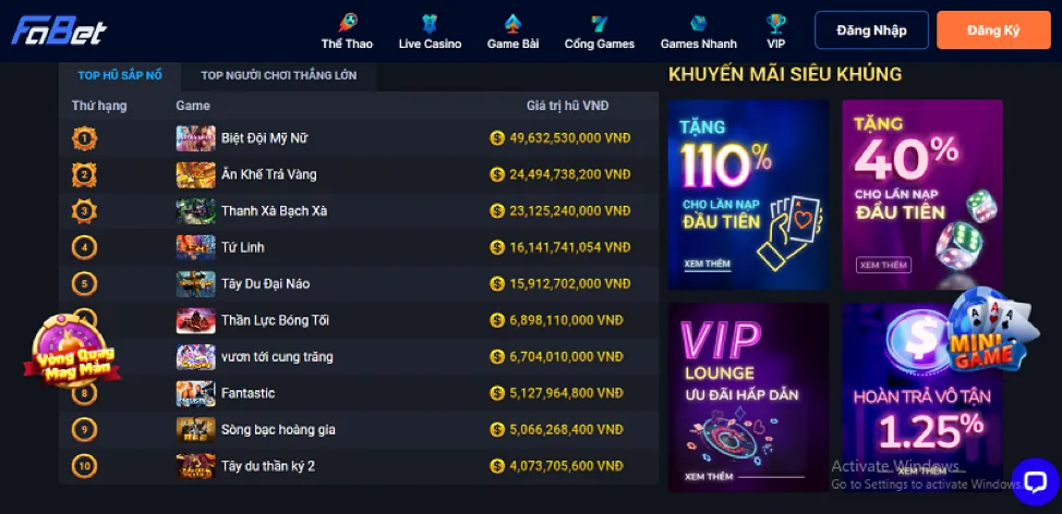 Ưu đãi đăng ký 86bet
